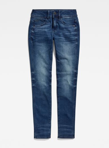 Lynn Mid Waist Skinny Jeans | ミディアムブルー | G-Star RAW® JP